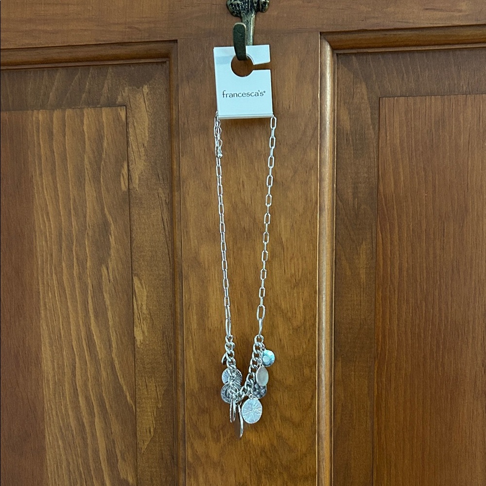 Francesca's Western Silver Charm Necklace